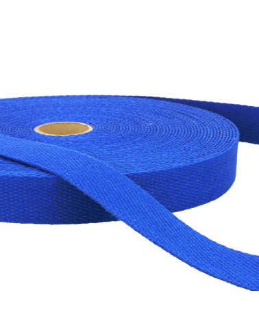Pellicola da 20 m Fettuccia in cotone blu reale
