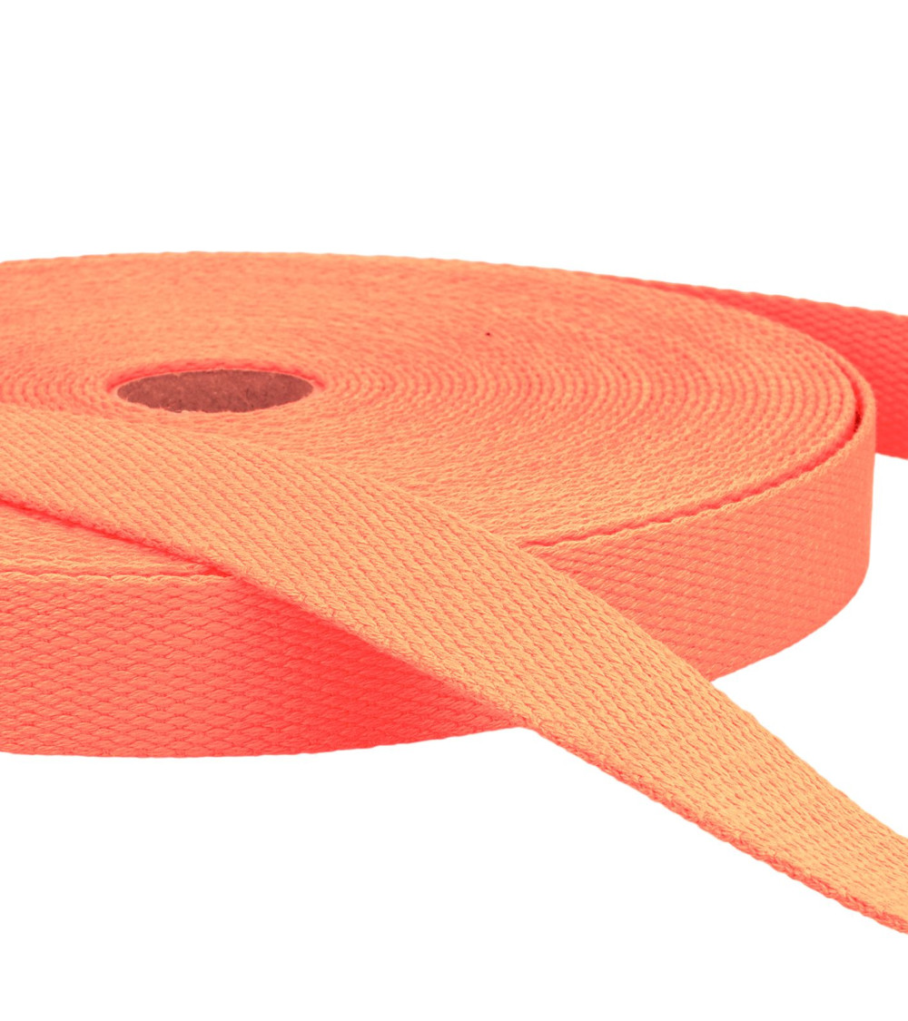 20m film Salmon cotton webbing