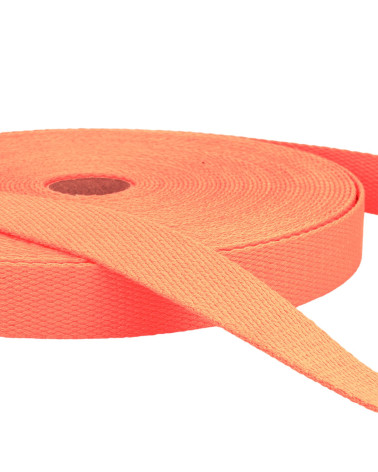Pellicola da 20 m Fettuccia in cotone color salmone