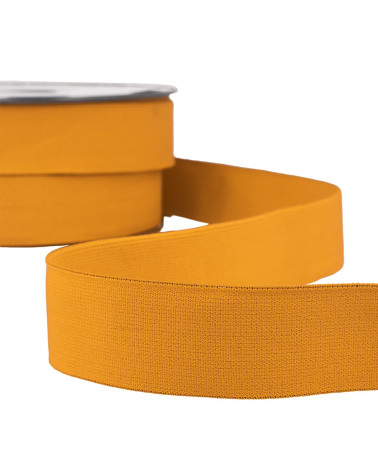 Mustard elastic boxer shorts per meter