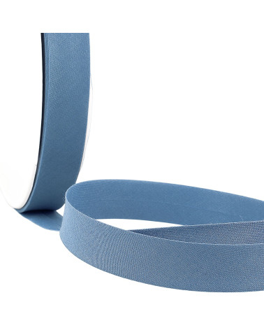 Gefaltetes Schrägband aus lavendelblauem Textil pro Meter, hergestellt in Frankreich