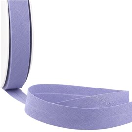 Biais replié tout textile bleu violet au mètre fabriqué en France