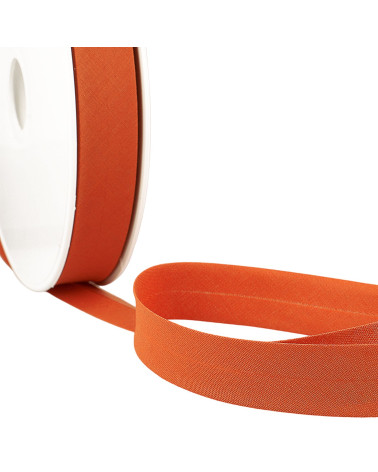 All-rust textile folded bias tape by the meter made in France