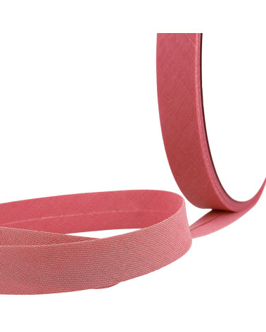 Folded bias all black/white textile per meter made in France