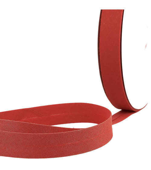 Folded bias binding all anise green/vertf fabric per meter made in France