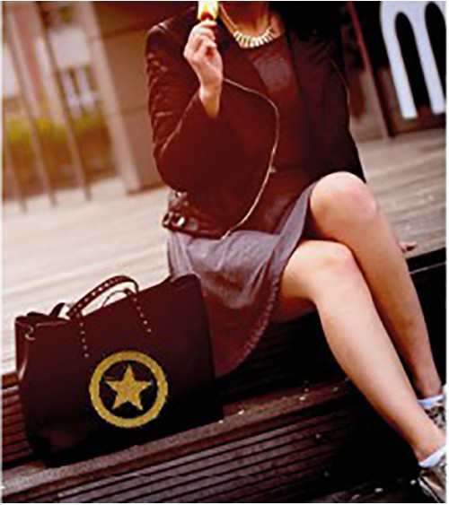 Iron-on patch Shiny silver star diameter 10cm