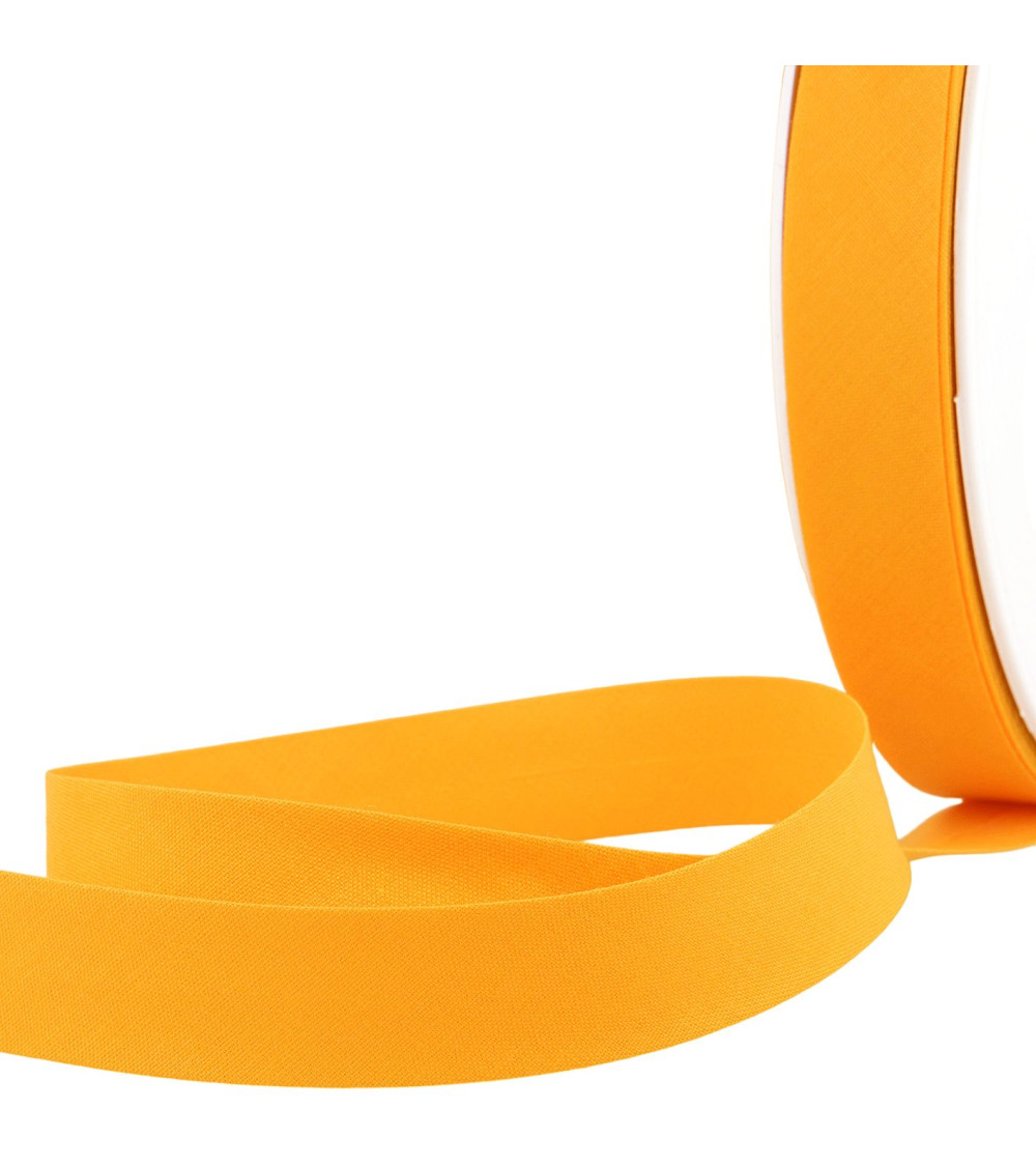 Folded bias all honey textile per meter made in France