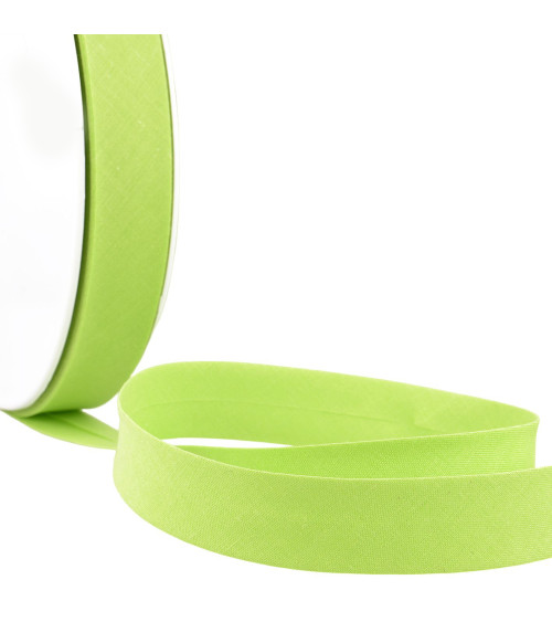 Folded bias all mustard textile per meter made in France