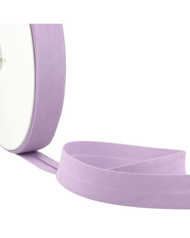 Biais replié tout textile mauve au mètre fabriqué en France