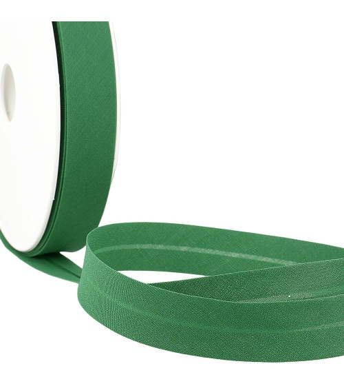 Folded bias all bottle green textile per meter made in France