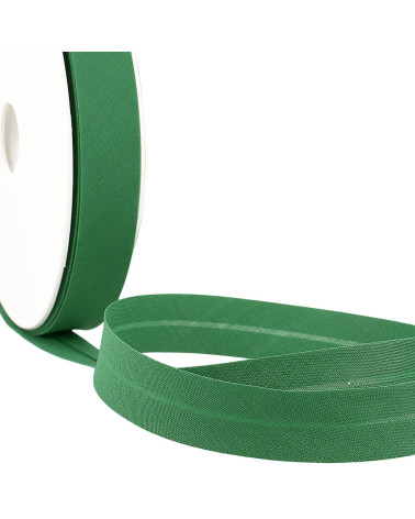 Folded bias all bottle green textile per meter made in France