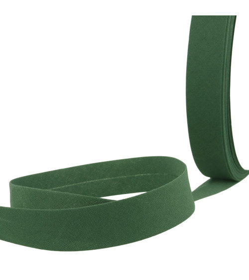 Folded bias all textile split polka dots per meter made in France