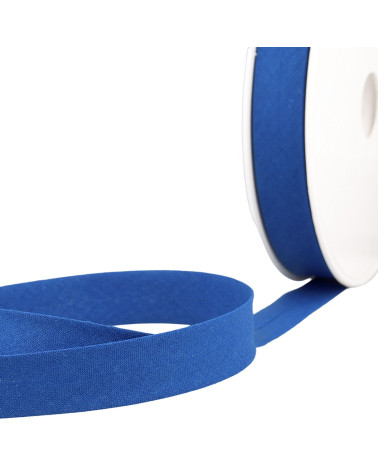 Disquete 40m doblado al bies todo textil azul claro hecho en Francia