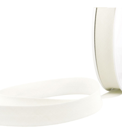 Floppy disk 40m bias folded all ecru white textile made in France