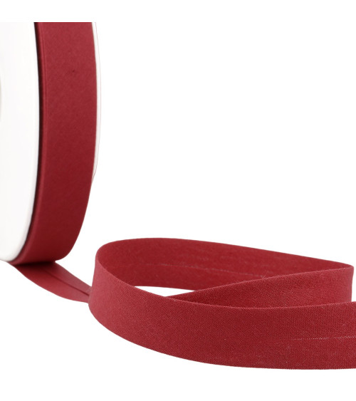 Floppy disk 40m bias folded all burgundy textile made in France