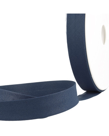 Floppy disk da 40 m piegato in sbieco tutto in tessuto blu navy prodotto in Francia