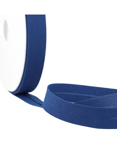 40m floppy disk folded bias all royal blue textile made in France