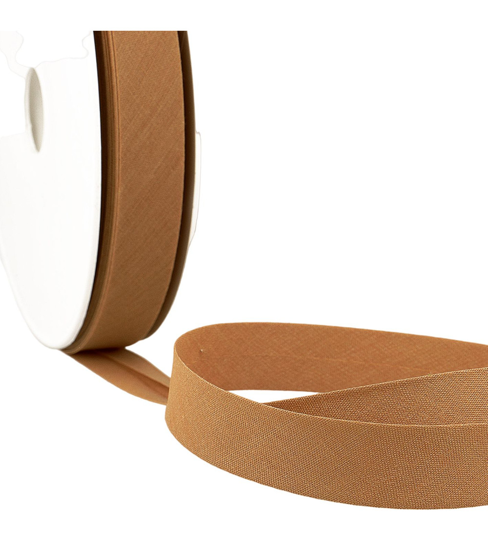 Diskette 40m bias folded all dark beige textile made in France