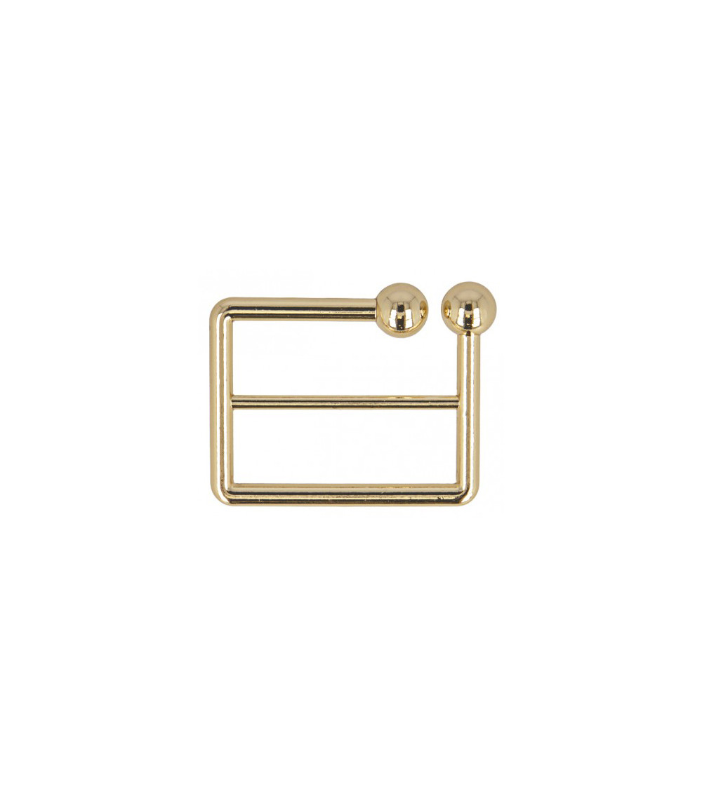 Gold zinc belt buckle 40mm