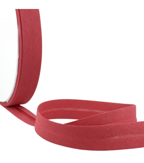 Floppy disk 40m bias folded all burgundy textile made in France