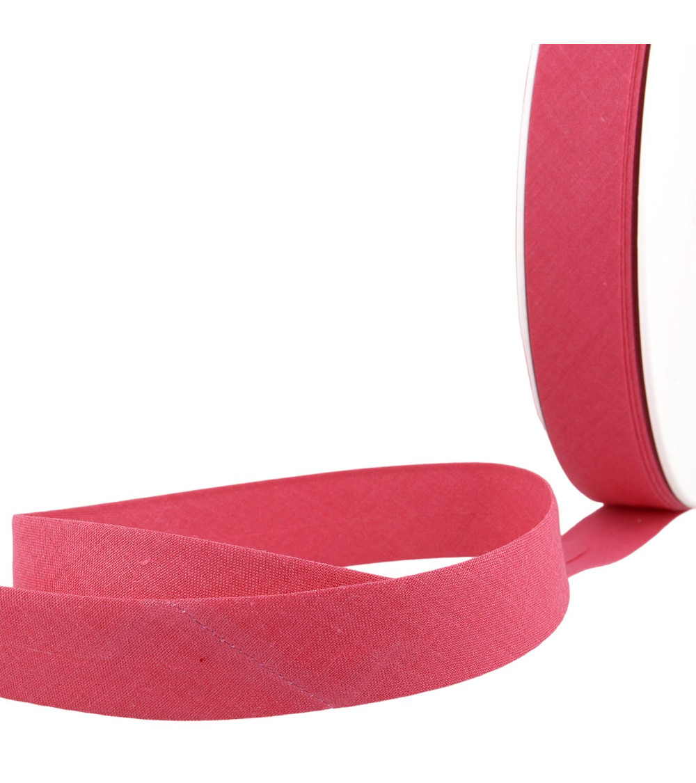 Floppy disk 40m bias folded all fuchsia textile made in France