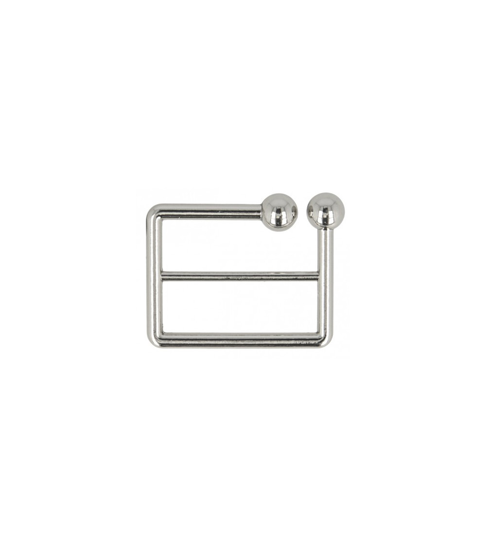Hebilla de cinturón zinc plata 40mm