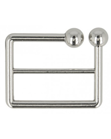 Fibbia per cintura in zinco argento 40mm