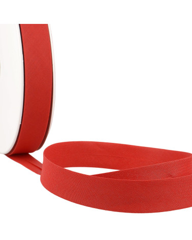 Disquete 40m al bies plegado todo rojo textil Hermes hecho en Francia