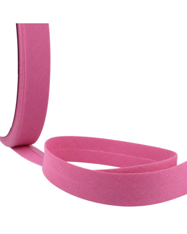 Disquete 40m doblado al bies todo textil morado hecho en Francia