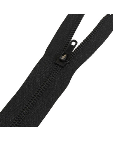 Fermeture non séparable mailles spirales spéciale pantalon - noir