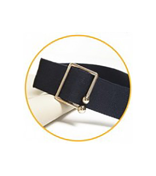 Fibbia per cintura in zinco argento 40mm