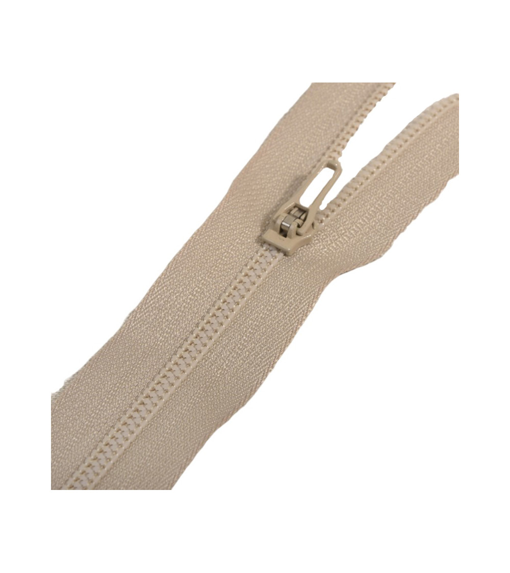 Chiusura in rete a spirale non separabile per pantaloni - beige