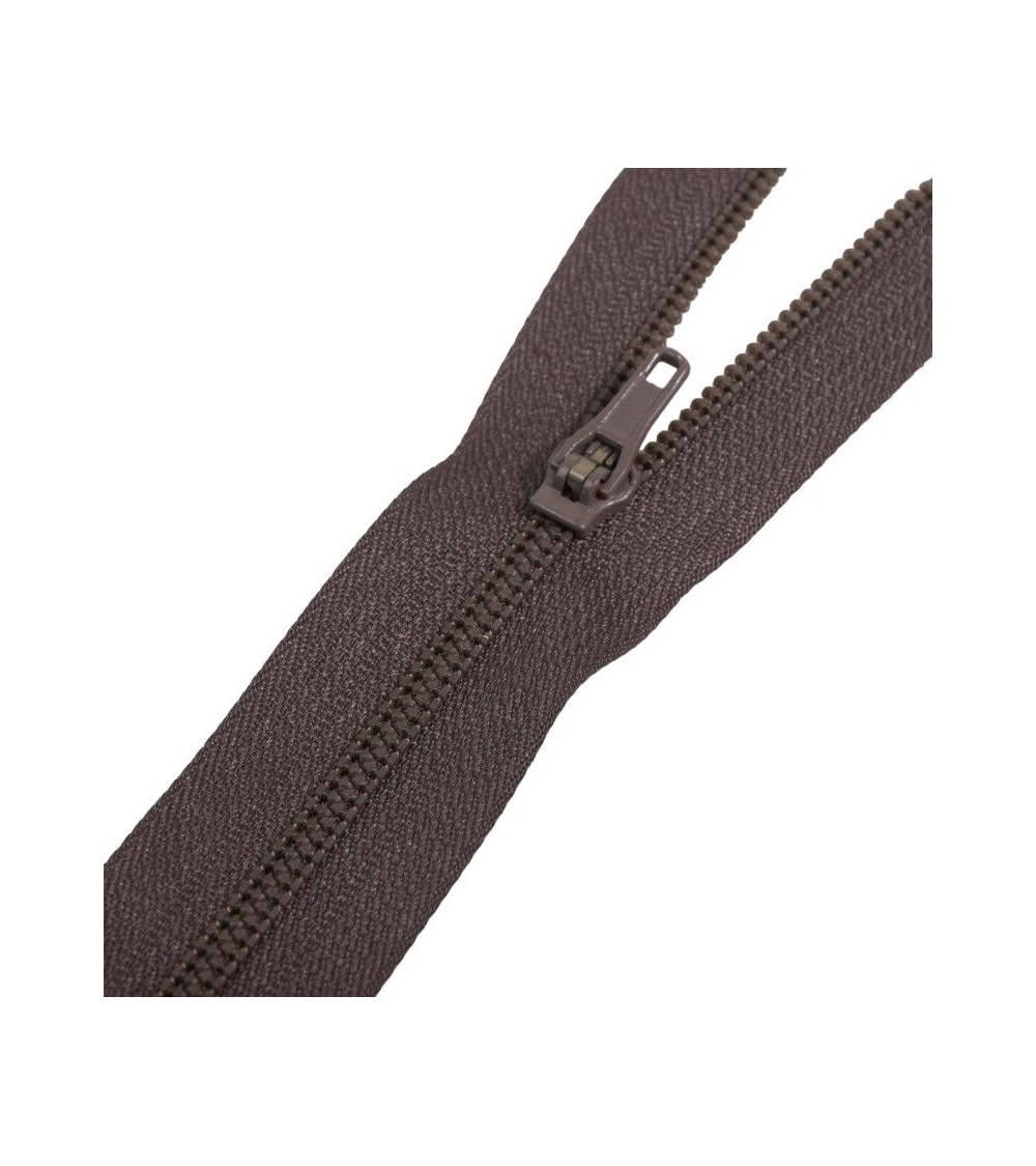 Non-separable spiral mesh closure special for pants - brown