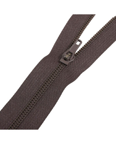Non-separable spiral mesh closure special for pants - brown
