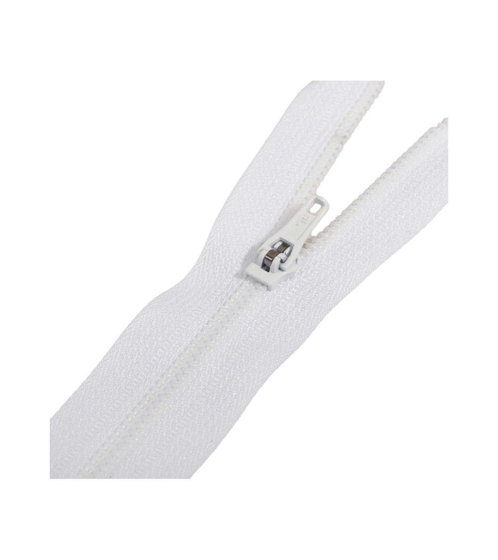 Non-separable spiral mesh closure special for pants - white