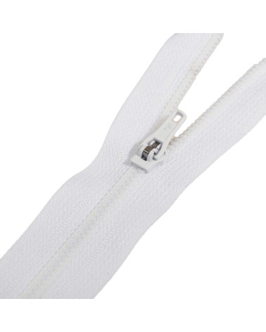 Non-separable spiral mesh closure special for pants - white