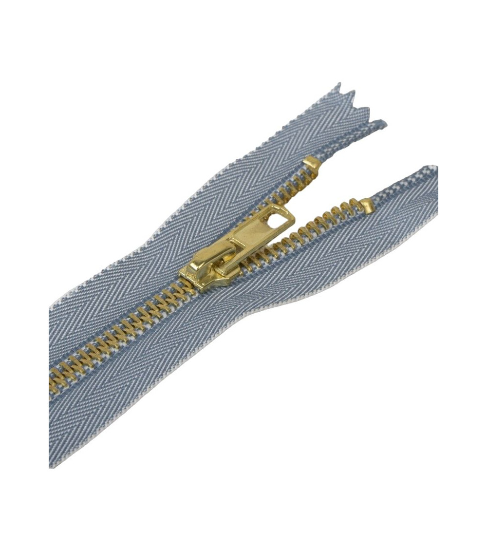 Non-separable metal mesh jeans closure - light jeans