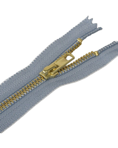 Non-separable metal mesh jeans closure - light jeans