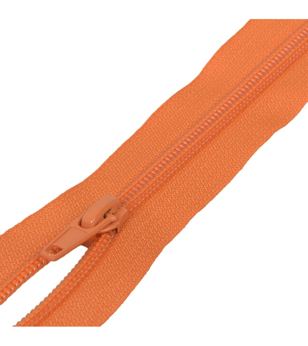Spiral mesh separable sports zipper - orange