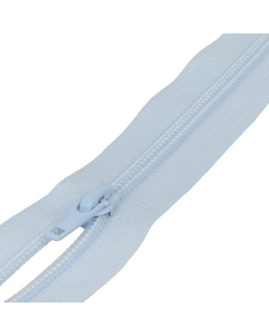 Cremallera deportiva separable de malla en espiral - azul bebé