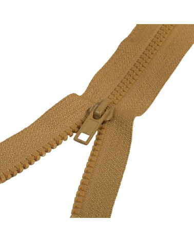 Ideal separable injected closure for jacket - cognac bronze