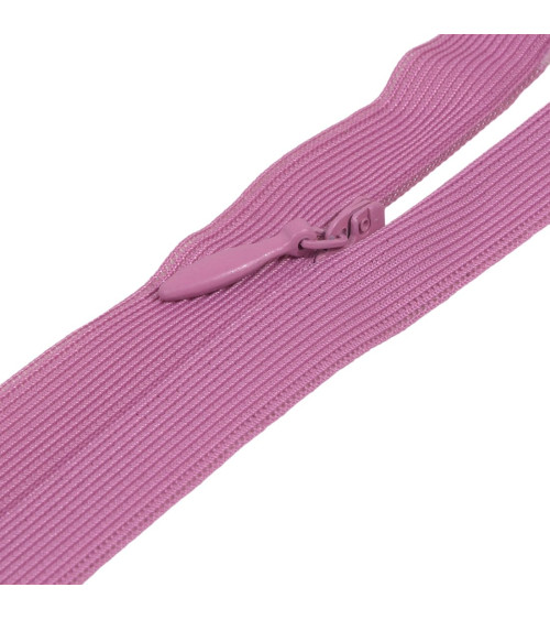 Adjustable invisible non-separable closure - blueberry purple