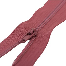 Fermeture fine Polyester N°2 couleur Rouge sienne