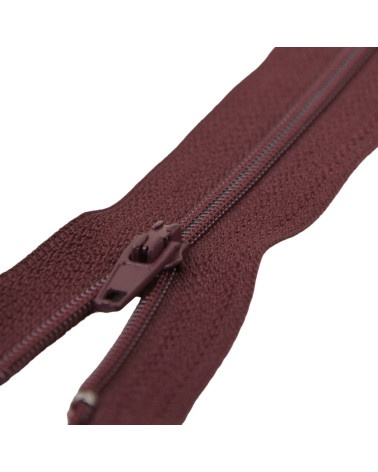 Feinverschluss Polyester Nr. 2 Farbe Medoc-Braun