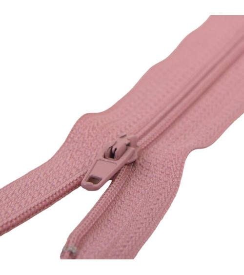 Fermeture fine Polyester N°2 couleur Rose minois