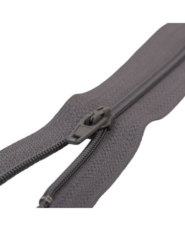 Fermeture fine Polyester N°2 couleur Gris plomb