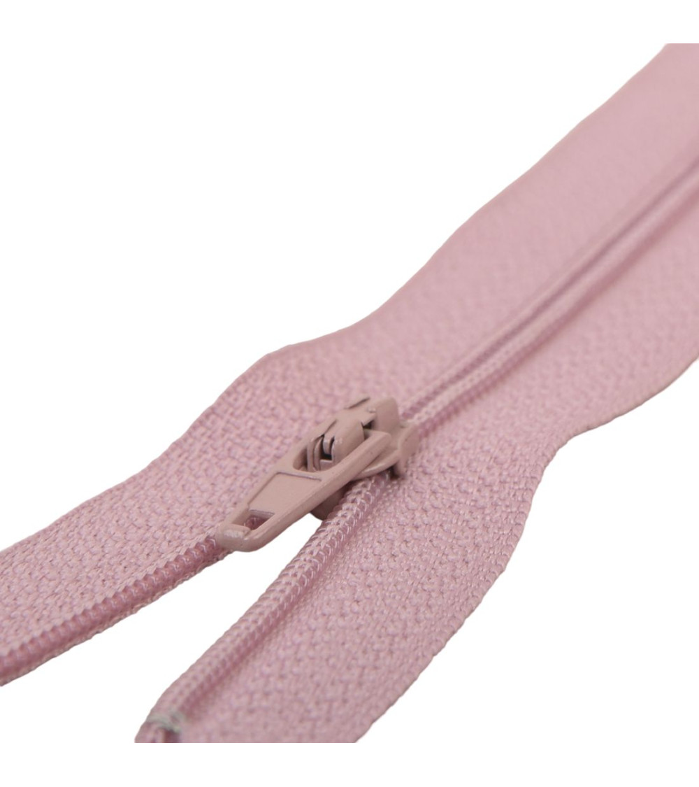 Fermeture fine Polyester N°2 couleur Rose thé