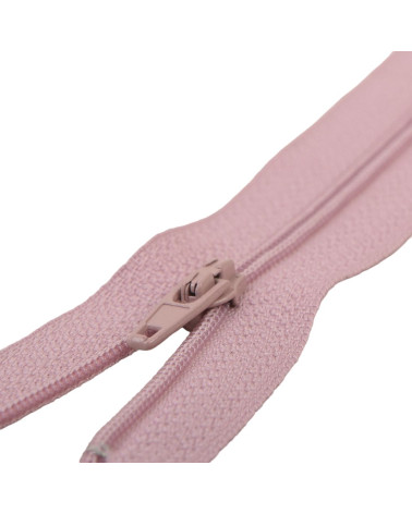 Feiner Verschluss Polyester Nr. 2, Farbe Teerosa
