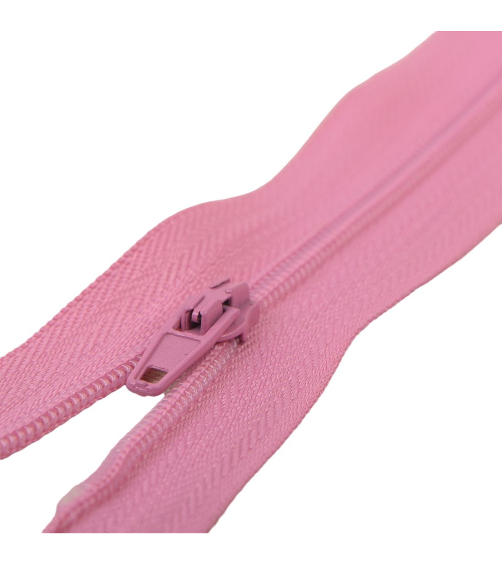 Fermeture fine Polyester N°2 couleur Rose sorbet