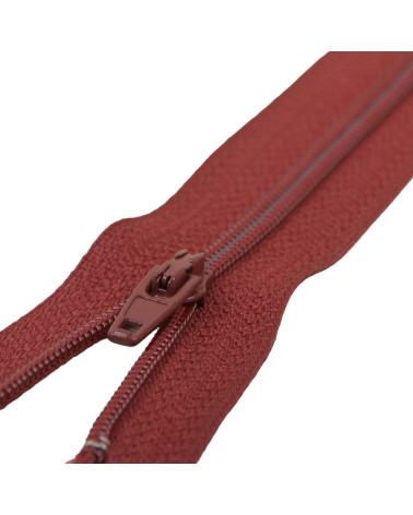Feiner Verschluss Polyester Nr. 2 Beaujolais-Farbe